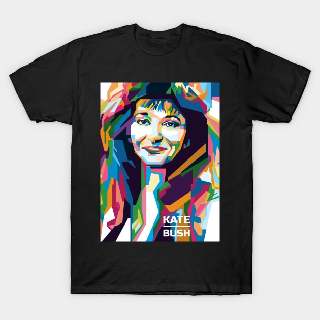 Abstract Geometric Kate Bush in WPAP T-Shirt by smd90